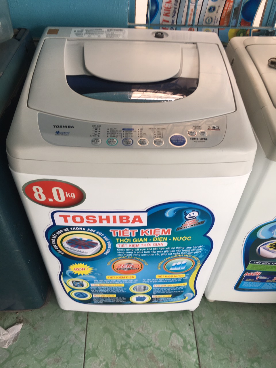 MÁY GIẶT CŨ TOSHIBA 8KG MỚI 91% - Điện Máy Lê Thiện